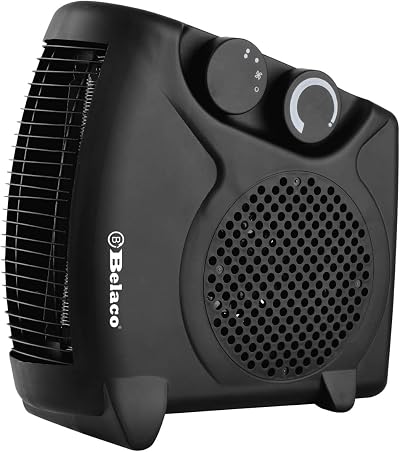 Belaco BFH22 Fan Heater 1000W 2000W 2 Heat Settings Overheat Protection