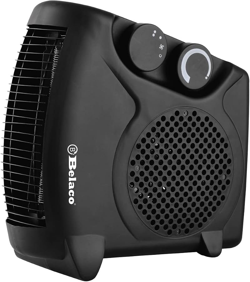 Belaco BFH22 Fan Heater 1000W 2000W 2 Heat Settings Overheat Protection