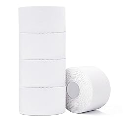 ADMITRY Athletic Tape,5 Pack White Sports Tape,Very