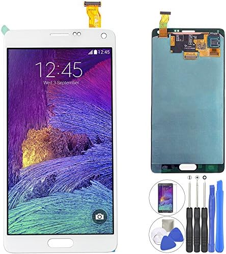 Coobetter® Screen Replacement Samsung Galaxy Note 4 LCD Display Screen + Touch Digitizer Assembly Compatible to N910A N910P N910T N910V N910R4 N910W8 with Repair Tools (Note 4 White)