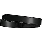 Perfect Fit Mechanics Belt Hook and Loop No Scratch Buckleless Law Enforcement Inner Belt 1.5 Inch Wide Black Leather