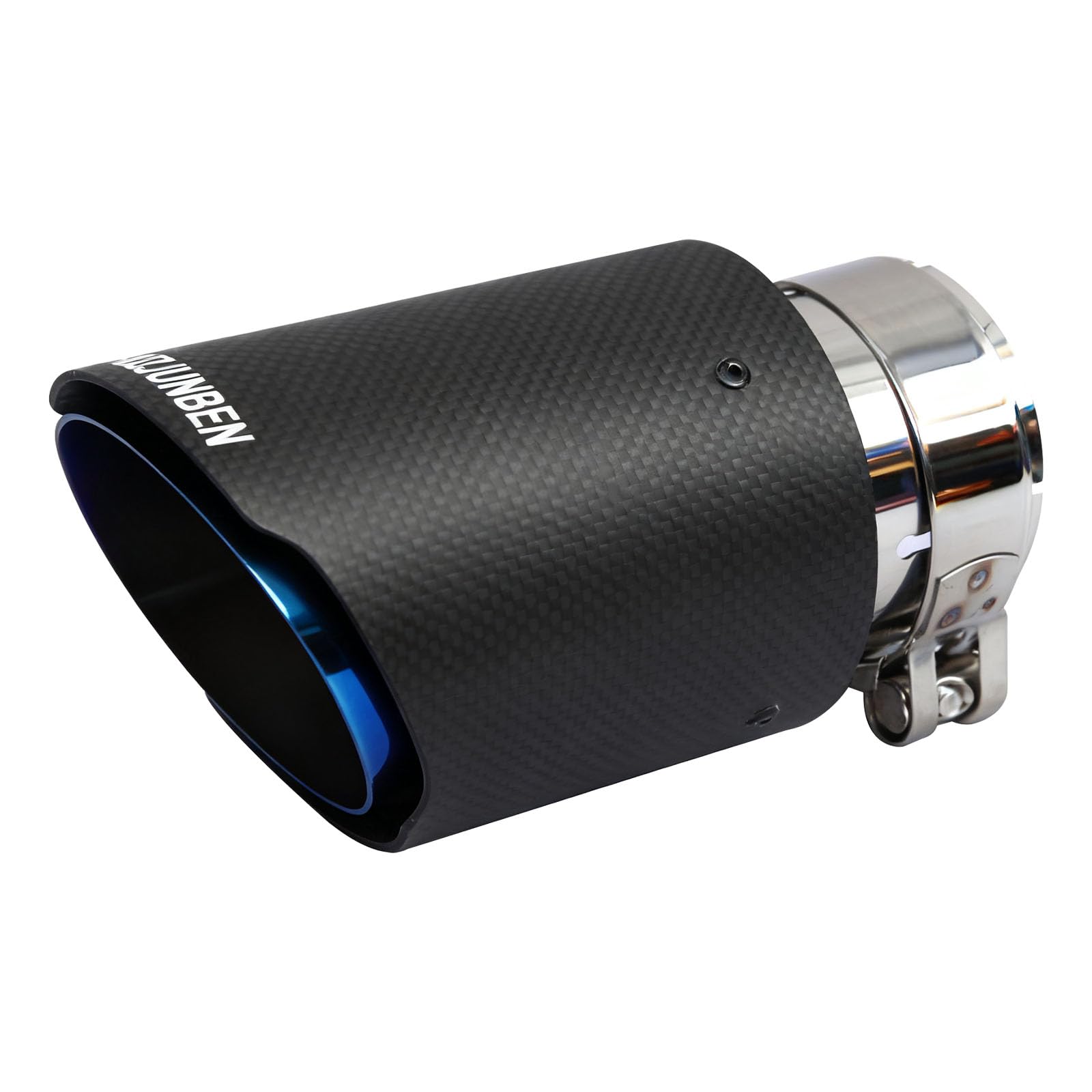Photo 1 of Carbon Fiber Exhaust Tip Muffler, 2.5" Inlet 3.5" Outlet Tail Pipe for 61-63mm Car Exhaust Pipe