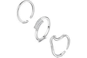 MODRSA Silver Gold Toe Rings for Women Bracelets Anklets Waterproof Toe Rings Non Tarnish Adjustable Womens Rings Gold Plated