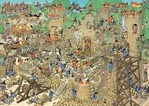 Jan Van Haasteren - Castle Conflict - 1000 Piece Puzzle - Jumbo - Bx-a3-3-t48 by Jumbo