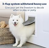 PetSafe Extreme Weather Pet Door Triple Flap Medium 18kg Customisable Frame view 2
