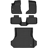HAFIDI All Weather Car Floor Mats & Cargo Liner for 2011-2023 Dodge Charger AWD & Chrysler 300 AWD Custom Fit Full Set Accessories - Black