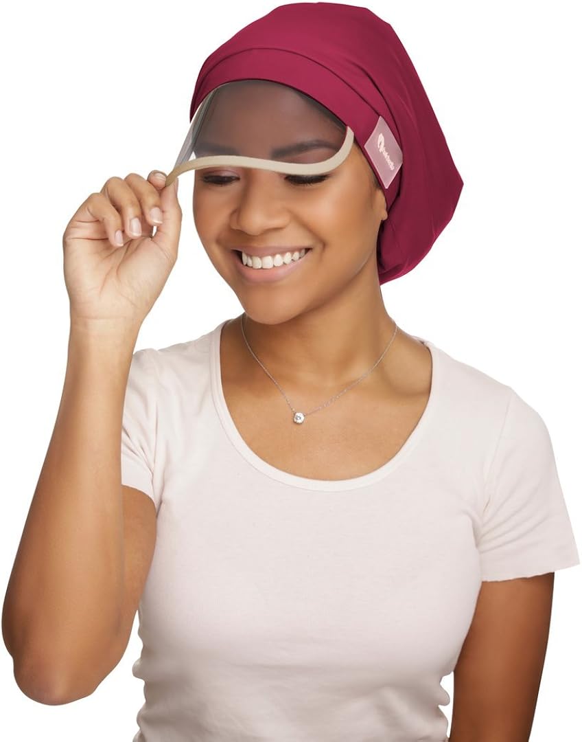 Hairbrella Women’s Rain Hat, Waterproof, Sun Protection, Satin-Lined, Packable