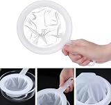 jeufun 1pc Nylon Mesh Strainer 200 Mesh Non Slip Handle 11cm 14.5cm view 3