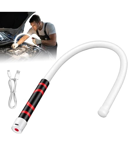 44-Inch Bendable LED Flashlight Stick – 7-Hour Battery, High Lumens, Adjustable Modes, Hands-Free Hook For Mechanics & Automotive Work