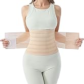 Postpartum Belly Band for Women: Abdominal Binder Post Surgery Compression Support Belt - Waist Trainer Girdle C Section Wrap
