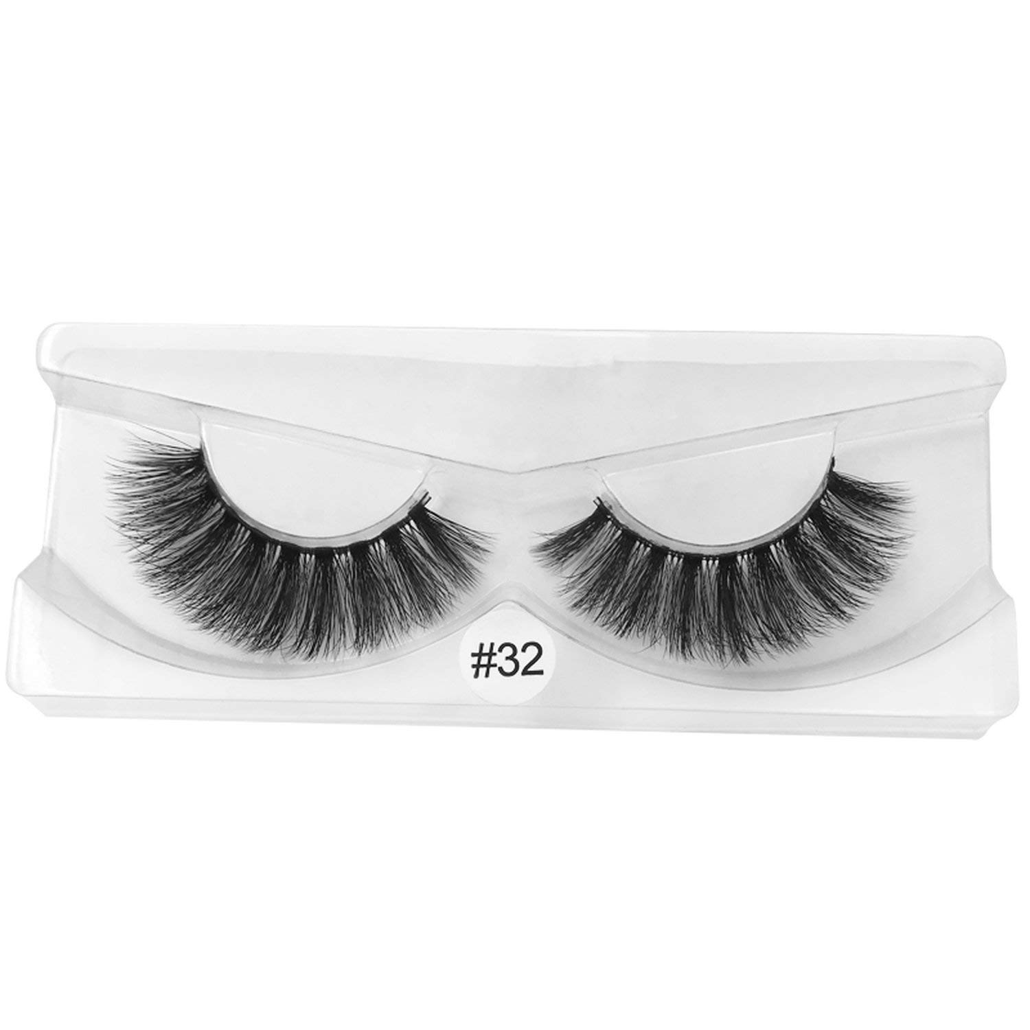 50 Pairs Eyelashes Natural Long 3D Mink Lashes False Eyelashes Makeup Mink Eyelashes Eyelash Extensions,50 Pairs 32
