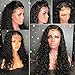 8A Glueless Full Lace Human Hair Wigs for Black Women Curly Brazilian Virgin Hair Lace Front Wig with Baby Hair(10inch with 130 density,Full Lace Wig)