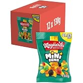 Maynards Bassetts Mini Gems Sweets Bag 130g x 12 Bags