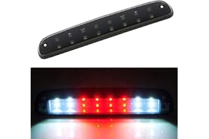 Cxdar Third 3rd Brake Light, LED High Mount Stop Light Replacement for 1999-2016 F250 F350 F450 F550 Ford Super Duty/Ford Ranger/Mazda B-Series, Rear Center Cab Roof Tail Cargo Lamp, Smoked lens