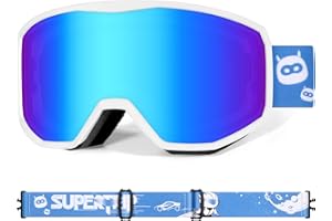 Supertrip Kids Ski Goggles, Anti-Fog Snow Snowboard Goggles for Boys Grils Youth Age 6-14