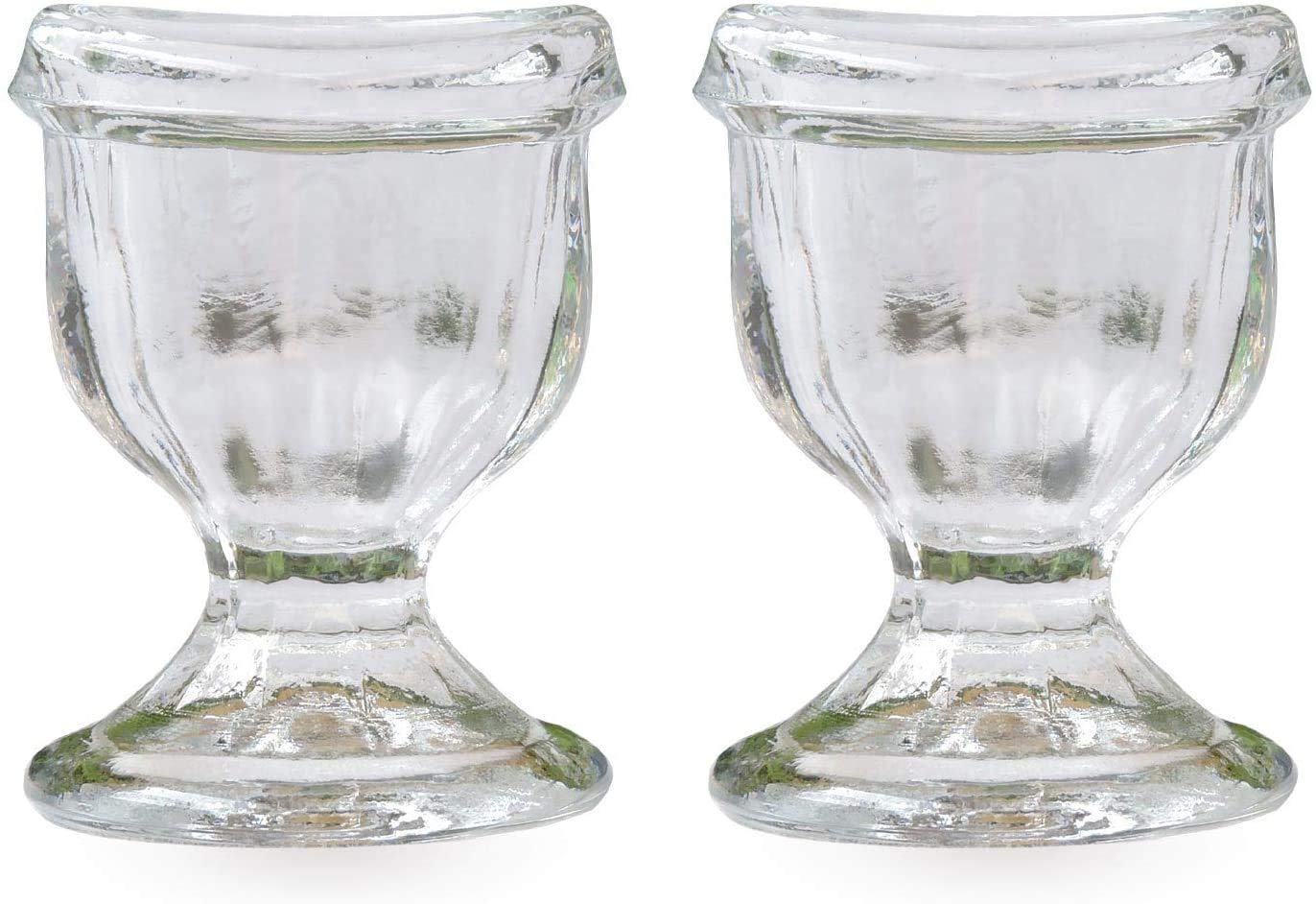 Glass Eye Wash Cup Set of 2 with Storage Case | Reusable Eye Rinse Cups for Dry Eyes, Redness, Irritation & Daily Eye Care
