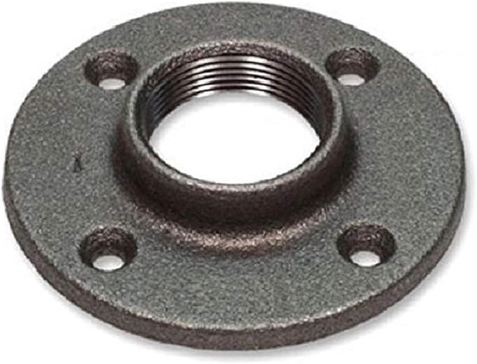 Amazon.com: Negro brida de piso Tubería, Paquete de 10: Home Improvement