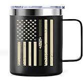ZAHUOMUG Veteran Gifts for Men Mug -Army Veteran Gifts for Men Veterans Day Gift Ideas Fathers Day Retirement Soldiers Boy Friend Veterans Stainless Steel Coffee Travel Mug 12oz