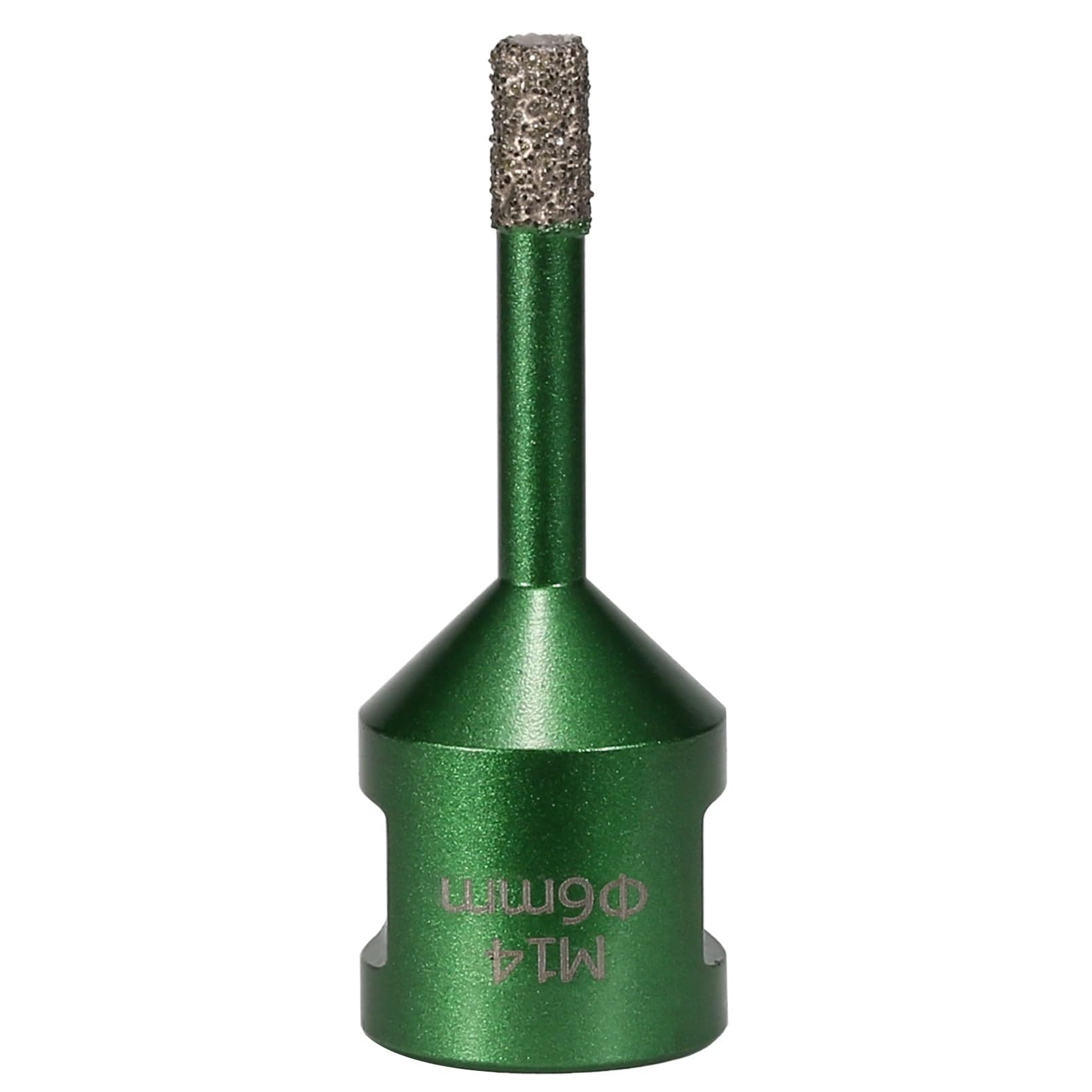 Vearter 6 mm Diamond Core Drill Bit, M14 Thread Connection Masonry Hole Saw, Vacuum Brazed Hollow Hole Cutter for Tile, Marble, Granite, Porcelain, Concrete, Quartz Stone