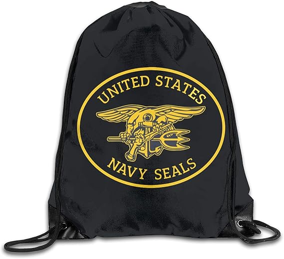 United States Navy Seals Drawstring Backpack Bag Gym Sack