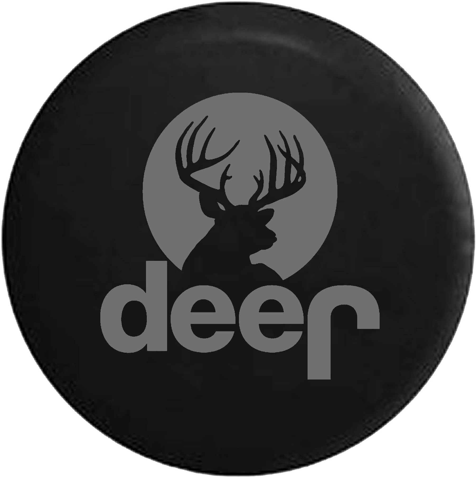Stealth - Jeep Deer Hunting Spare Tire Cover OEM Vinyl Black 30-31 in