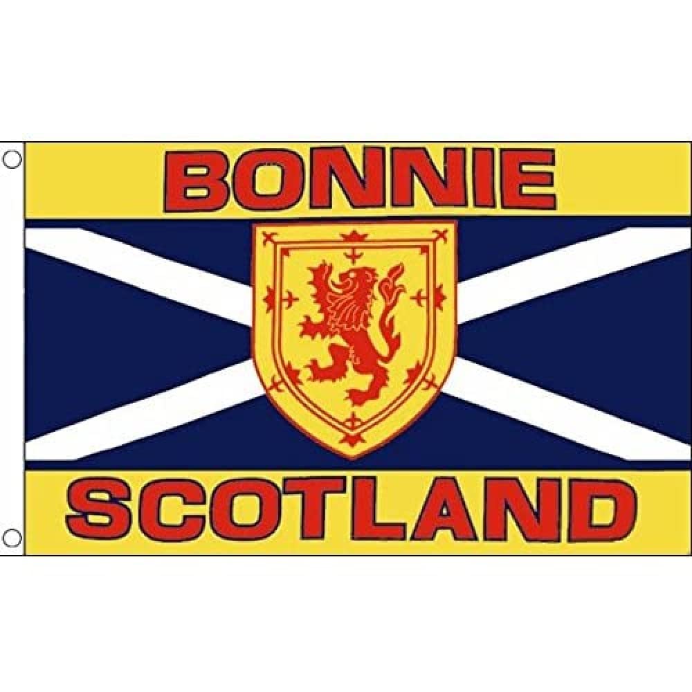 AZ FLAG - Bonnie Scotland Flag - 3x5 Ft - 100D Polyester Scottish Banner with Two Metal Grommets - Fade Resistant - Vivid Colors - 3' x 5' Feet - 150x90 Cm