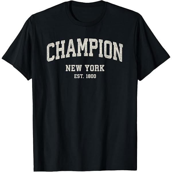Amazon.com: Champion New York NY Vintage Athletic Sports Design T 