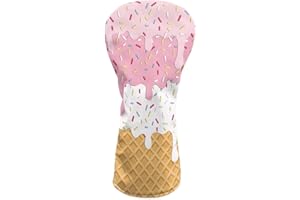 TOADDITDO Golf Club Covers Waterproof Leather Driver Headcover Golf Head Covers for Fairway Wood & Hybrids Easy Care