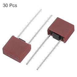 uxcell 30Pcs DIP Mounted Miniature Square Slow Blow