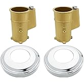 Poolzilla Hand Rail Anchors with Added Escutcheons, 2 Pack, Ladder Anchor and Escutcheon Trim Kit