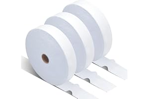 DESUNQIN 1 Roll Jelly Roll Batting Strip 2 1/2 Inch Cotton Quilt Batting, Flexible Batting On A Roll Total 50 Yards for Jelly Roll Rugs,Braided Rug,Throw Rugs,Purses