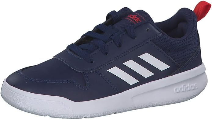 blue and white adidas trainers