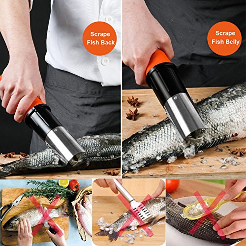 Speder Fish Scaler Corded Electric Fish Scale Remover Scraper Cleaner