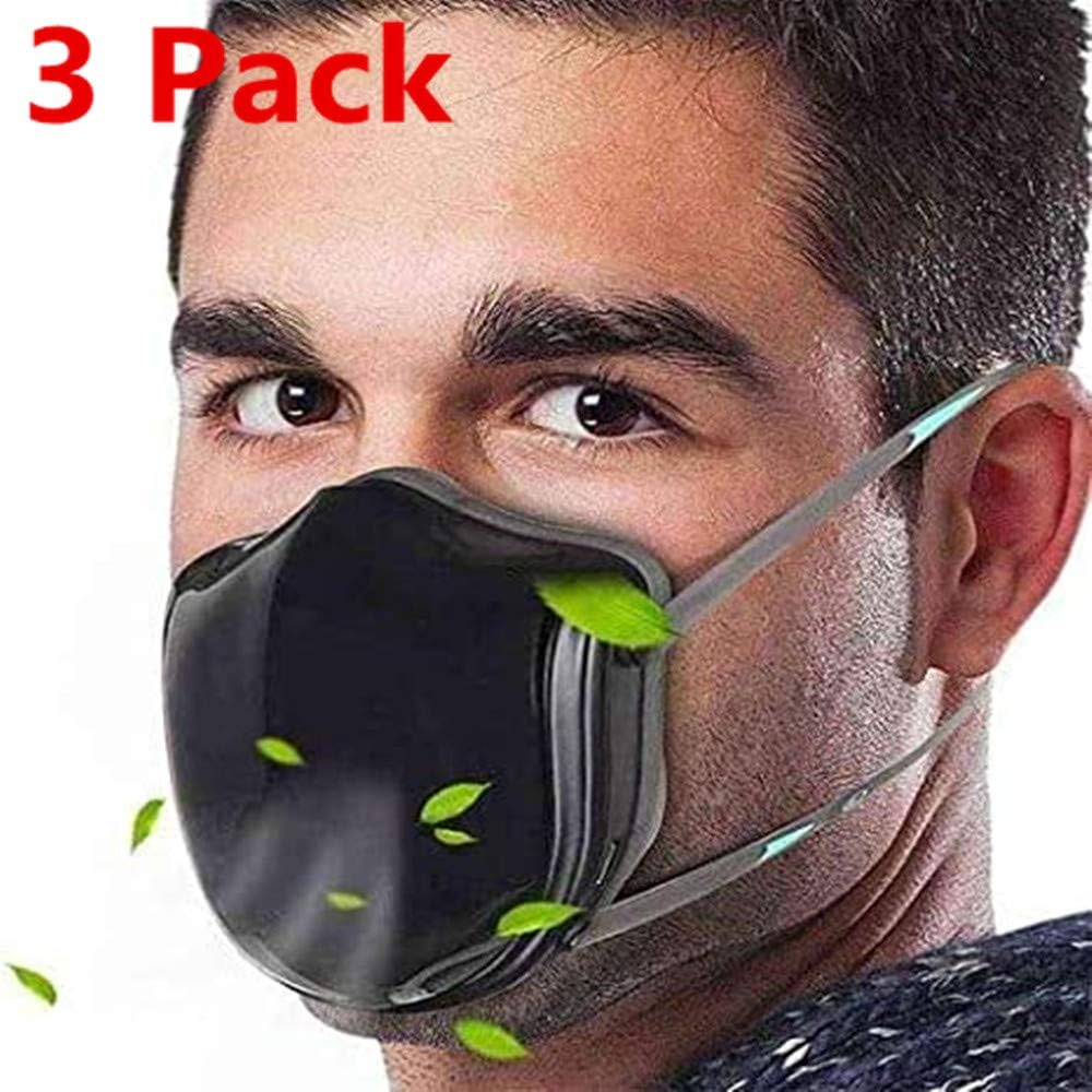 JRSOKO Reusable Electric Air Purifier Face Mouth Nose Protector M-a-s-k Q5 with Activated Carbon Filter,Automatic Air-Purifying Supply with 2PCS Replacement Filters for Home Sports and Outdoor