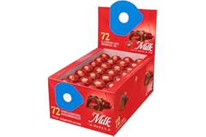 TRIPLENET PRICING Milk Chocolate Covered Cherries – Premium Cherry Cordial Candies – Individually Wrapped with Display Box - Peanut Free, Gluten Free – 72 Count, 2.25 Pounds (Pack of 1) 7213
