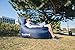 Inflatable Lounger Chair with Detachable Pillow: Lazybag Air Lounge Chair for Indoor Outdoor Use | Pool Float, Portable Camp Seat, Lazy Hangout Couch (Blue)