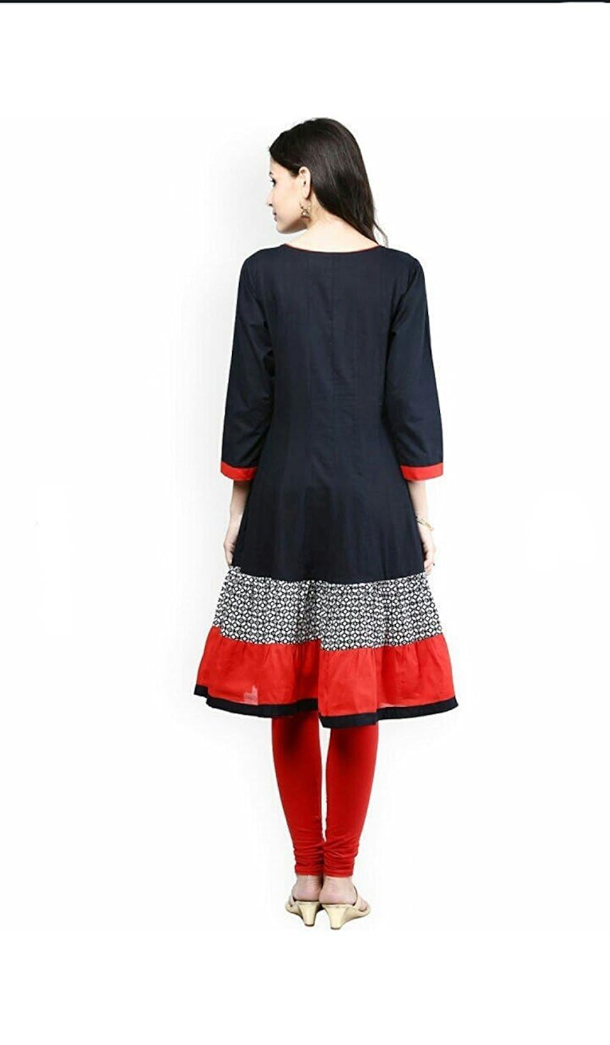 anjushree choice women's cotton kurti (black_xxl)