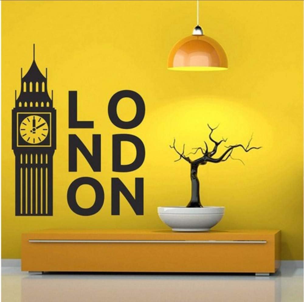 Lsfhb Reino Unido Londres Reloj Decal Dormitorio Decoracion Arte