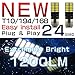 HIKARI Extremely Bright 3030 Chipset LED Bulbs for Car Interior Dome Map Door Courtesy License Plate Lights Compact Wedge T10 168 194 2825 Xenon White Pack of 10
