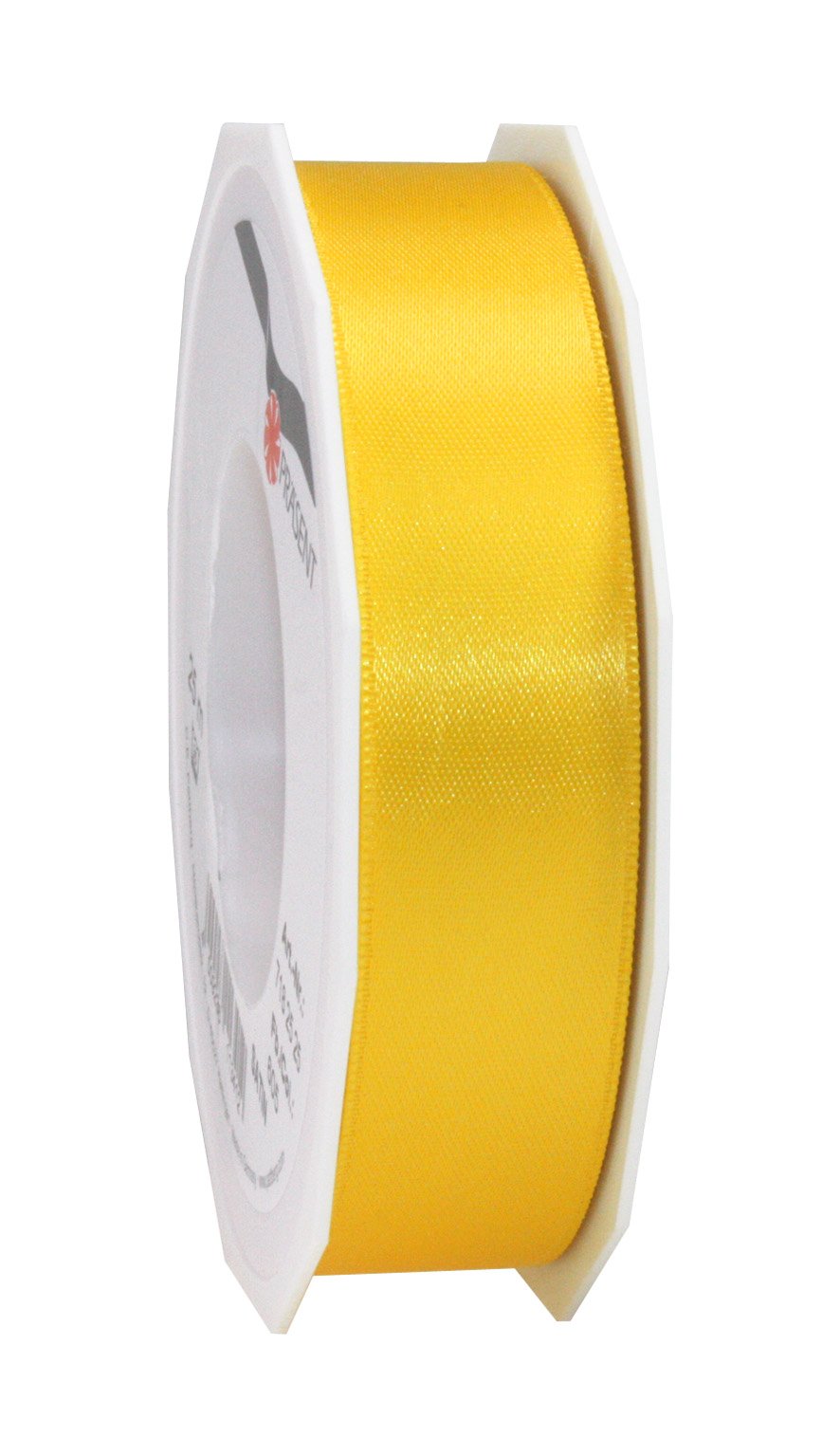 C.E. Pattberg SATIN yellow gift ribbon, 27 yards for Wrapping Gifts, 1 inch width, Ribbon for Decorating & Crafting, Decorative Ribbon for Gifts, for every occasion — image 1
