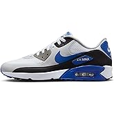 Nike Air Max 90 G TB Golf Shoes (DX5999-141, White/Black/Photon Dust/Game Royal) 13 Women/11.5 Men