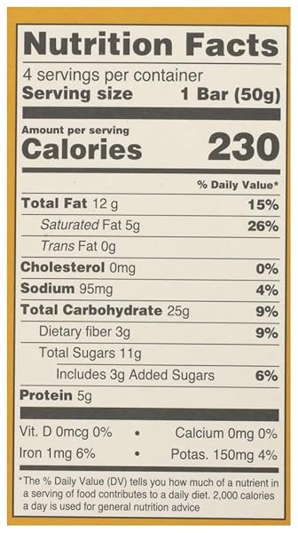 PEANUT BUTTER OAT BAR, 4 CT