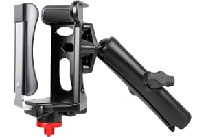 1" Ball Cup Holder with 5.91" Double Socket Arm, Water Bottle Holder 2.36-3.54" Universal Size Drink Holder Cage Fits RAM Mou