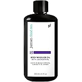 Juman Dead Sea Lavender Massage Oil | Stimulates Blood Circulation | Lavender Body Oil | for Silky & Softer Skin | Body Moisturizer | 6.76 OZ