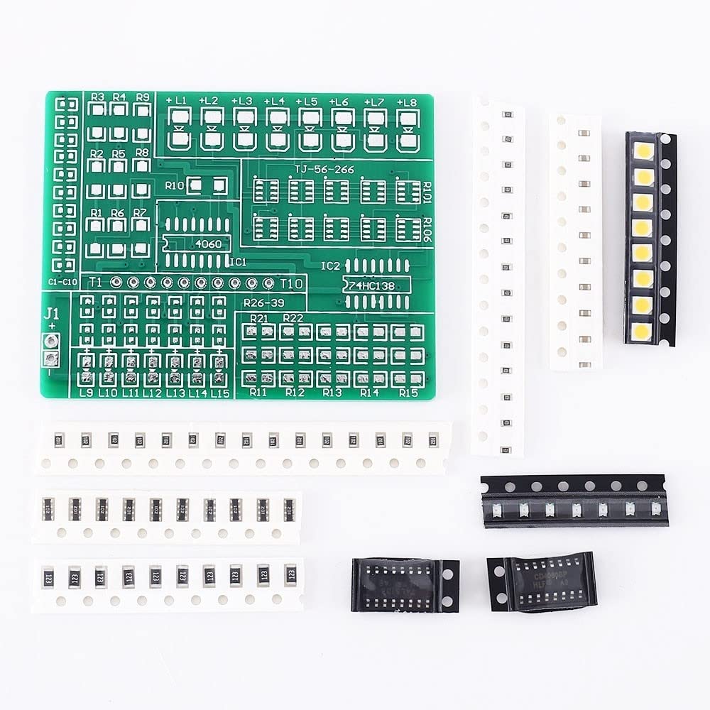 Welding Practice Board,SMD SMT Component Welding Soldering Kit for Experiments Resitor Diode