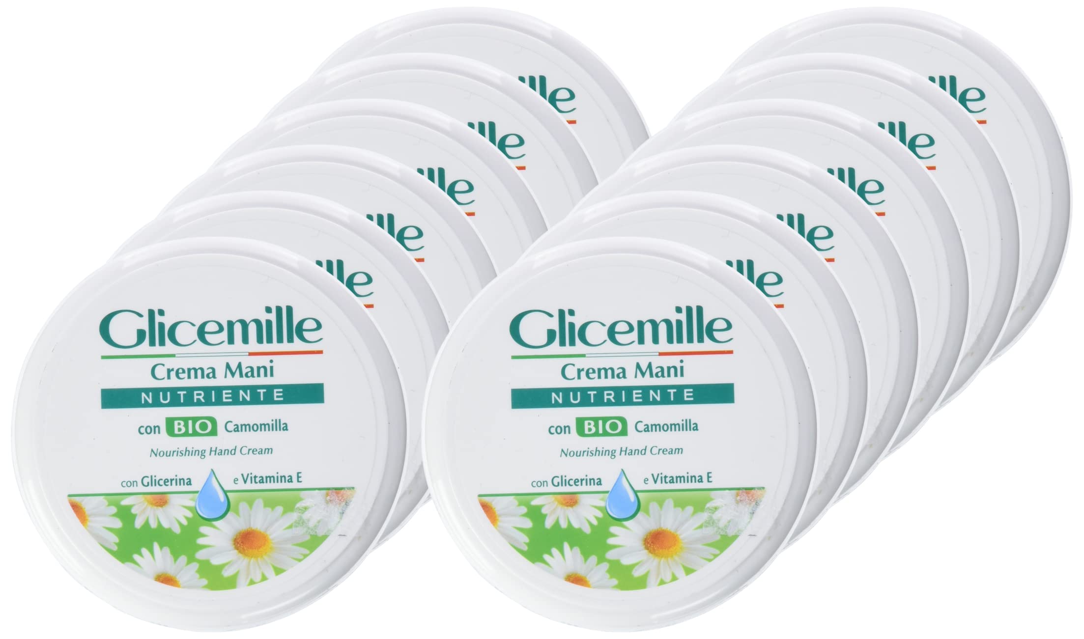 Glicemille Set of 12 Hand Cream 100Ml Skin Care Vase Multicoloured Unique