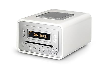 Sonoro Cubo weiß Radio CD – Radios CD (FM, Player, CD, CD-R, CD-RW, Sektor, 100 – 240, 210 mm)