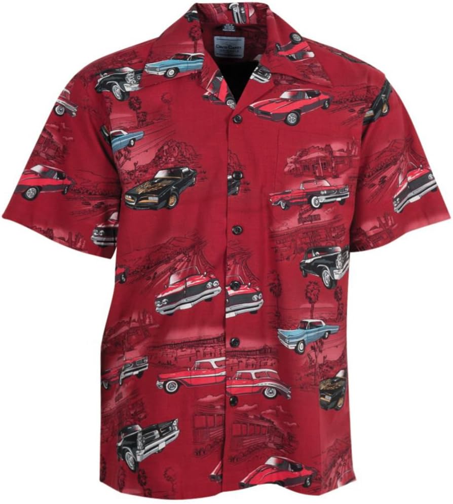 David Carey Pontiac Firebird GTO Classic Cars Hawaiian Camp Shirt