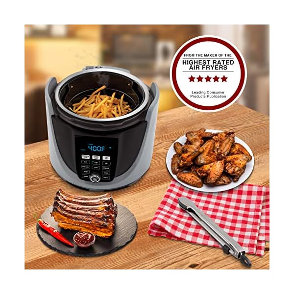 Nuwave Duet Pressure Cook and Air Fryer Combo Cook; Stainless Steel Pot
