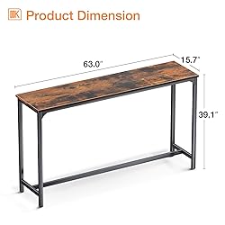 ODK 63 inch Bar Table, Bar Height Pub
